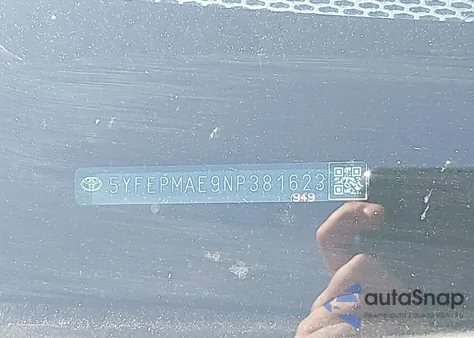 2022 Toyota Corolla Le z USA, uszkodzony, nr VIN 5YFEPMAE9NP381623